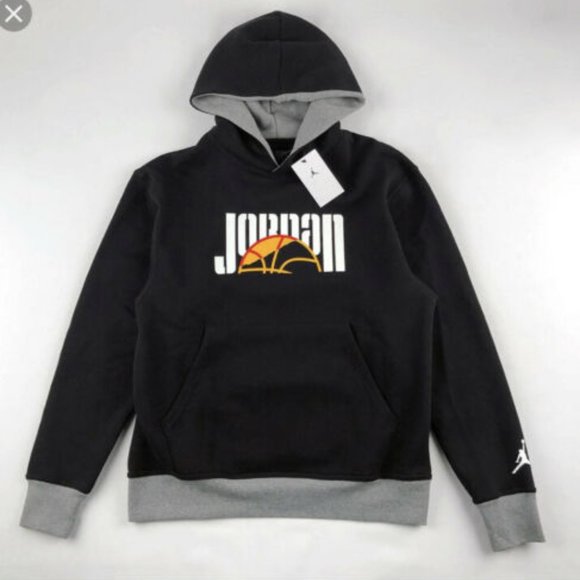 Nike Air Jordan Sport DNA HBR Men's Fleece Pullover Hoodie DC9639 010 Sizes XL - Picture 4 of 6